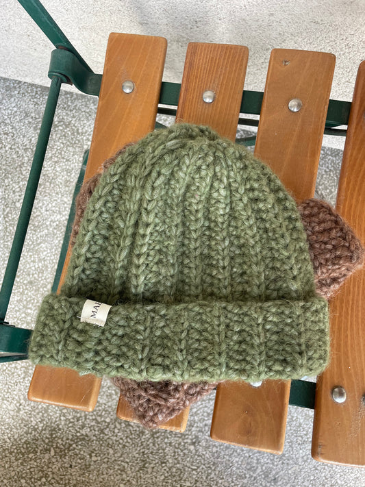 Crochet Beanie olive