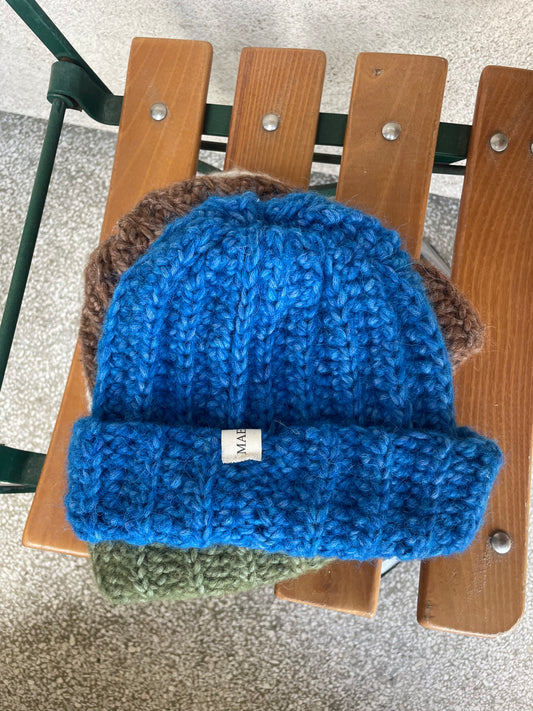 Crochet Beanie indigo