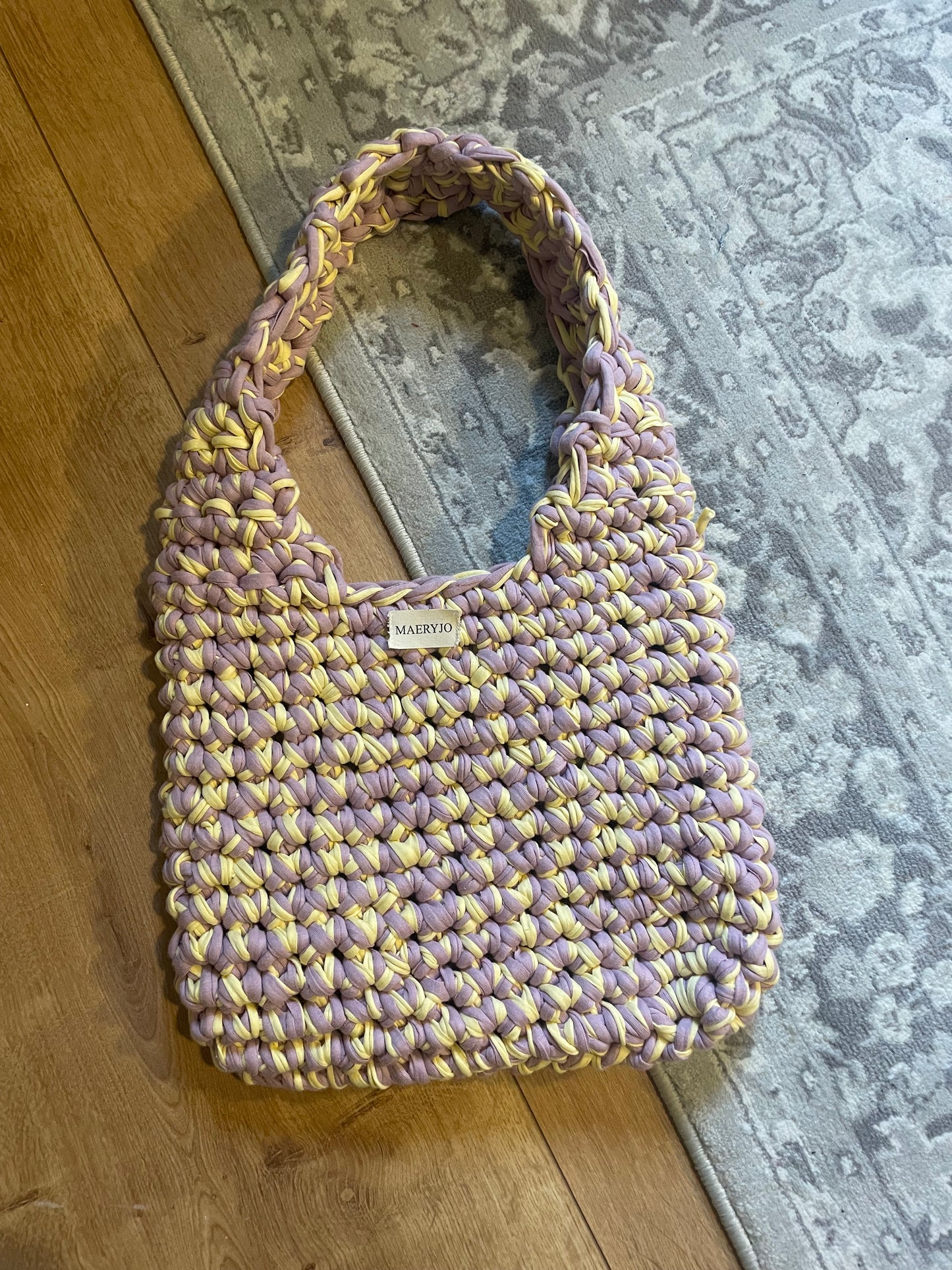 Shoulder Bag purple & yellow