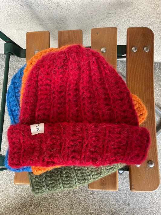 Crochet Beanie red