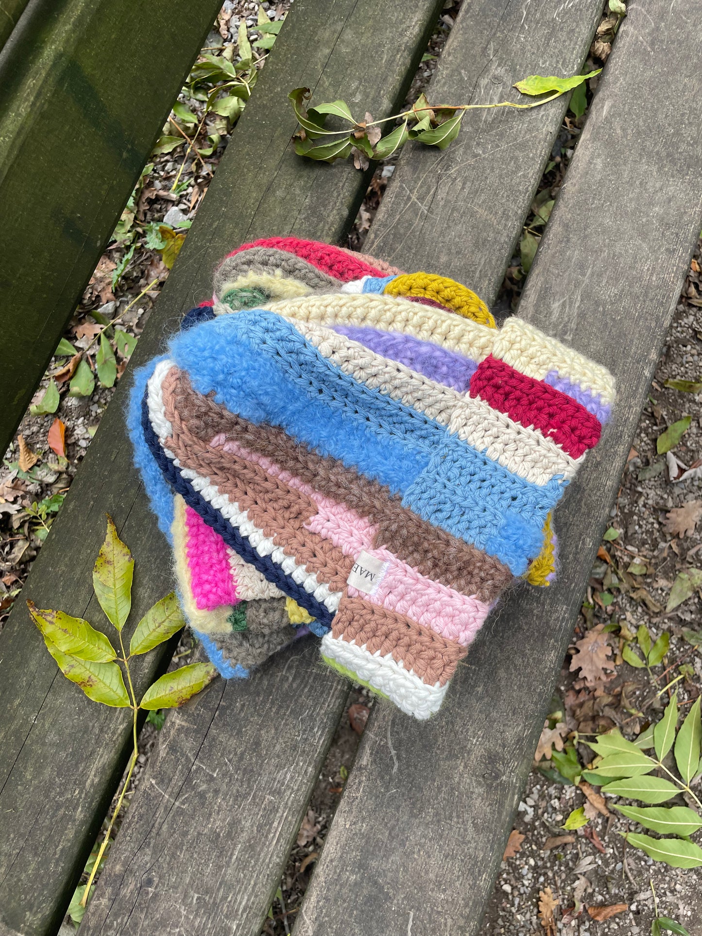 Scrap Yarn Beanies