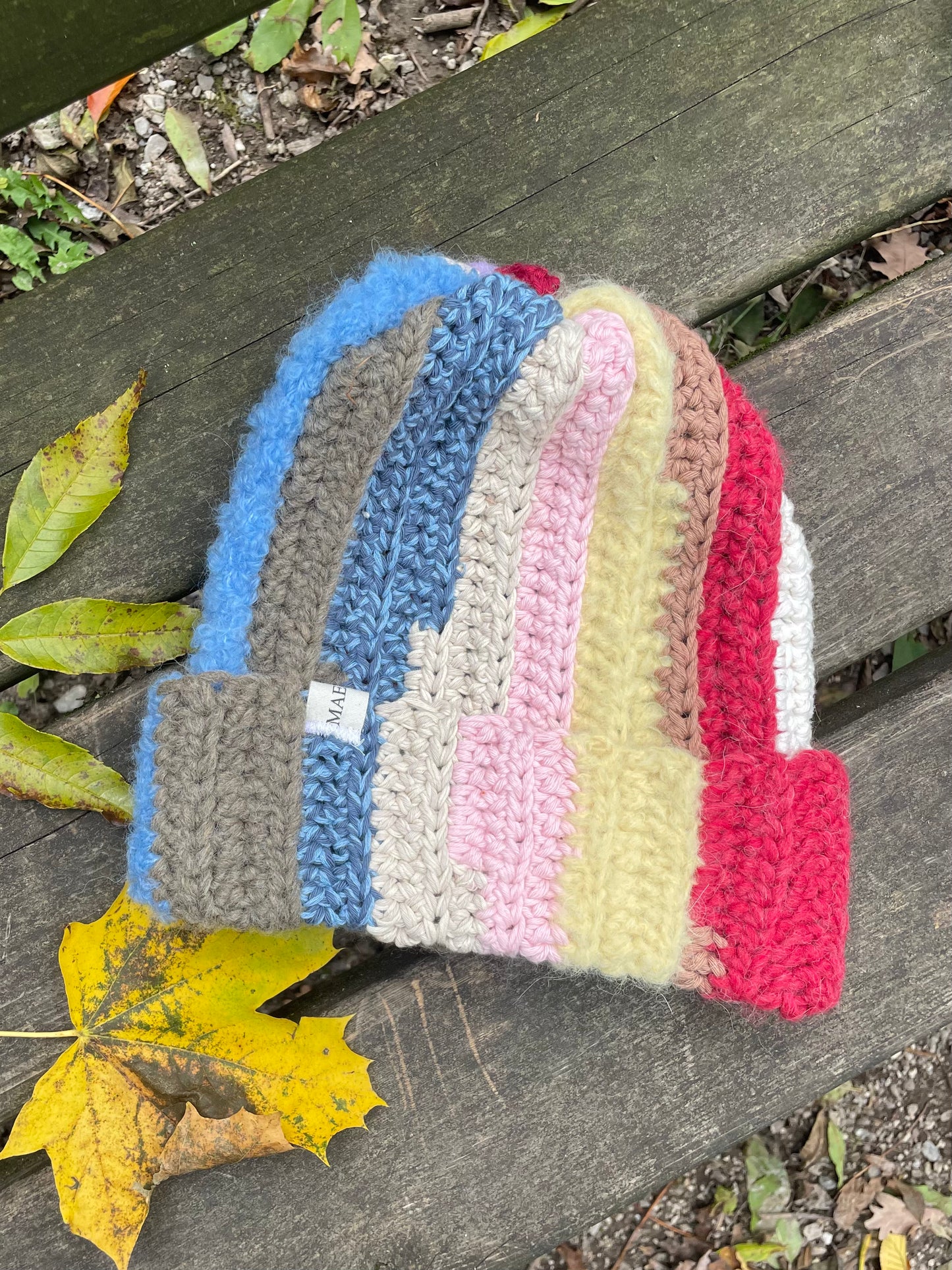 Scrap Yarn Beanies